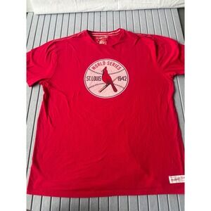 Mitchell & Ness St Louis Cardinals 1942 World Series Red T-Shirt Mens 3XL
